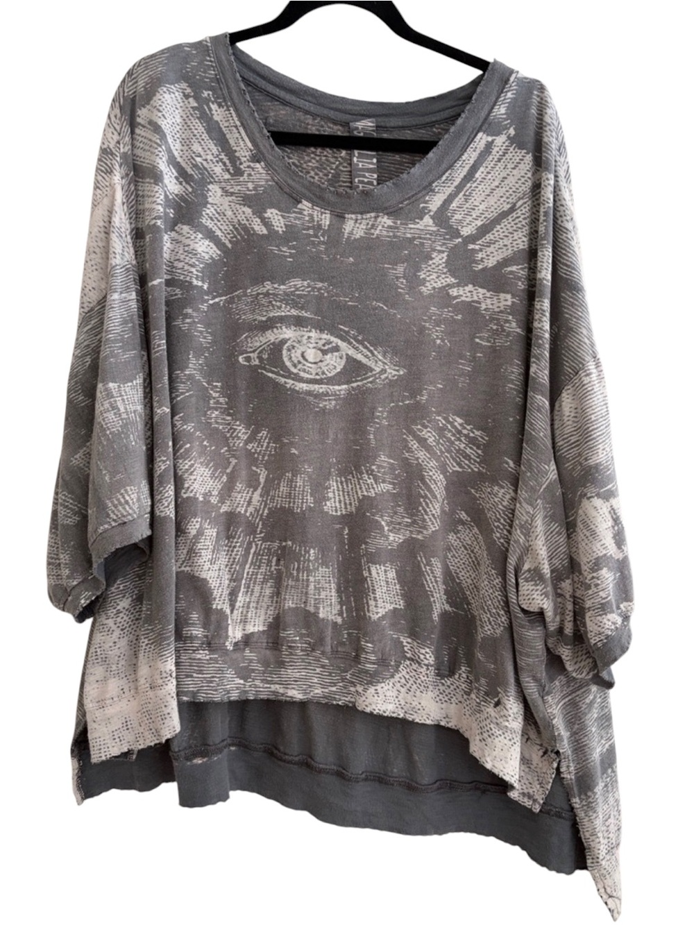 👁️Magnolia Pearl “Freedom of Conscience” Francis Pullover Tee Shirt Hi Lo